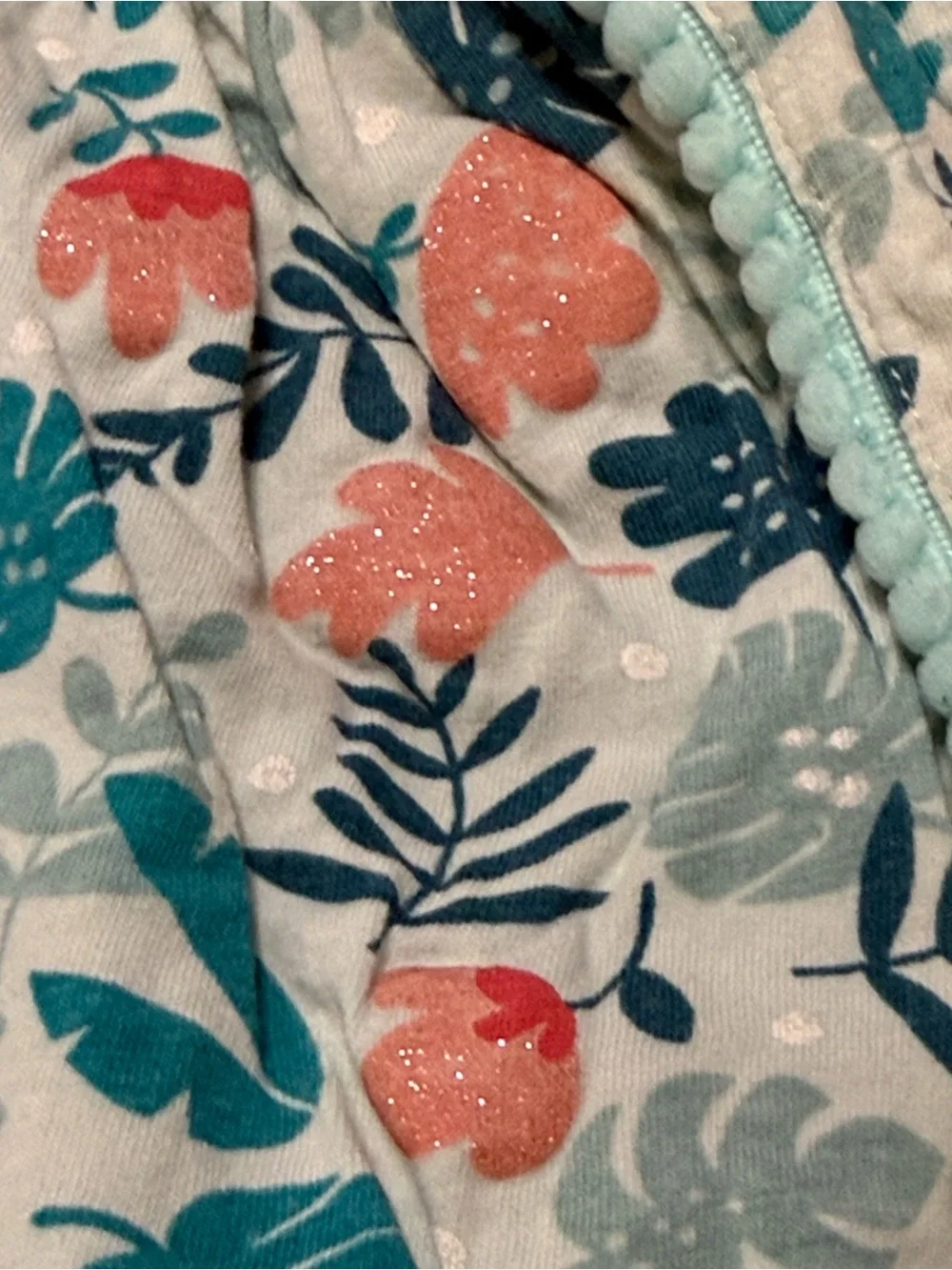 Green sparkly floral skirt girls size 6 cottagecore Fairycore garden party